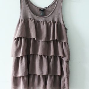 H&M Purple Chiffon Top